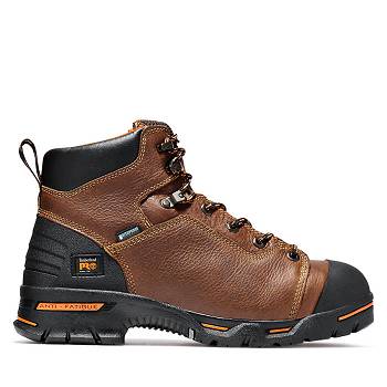 Timberland PRO Endurance 6" Steel Toe - Hnede Nepremokave Topanky Panske, T0281SK